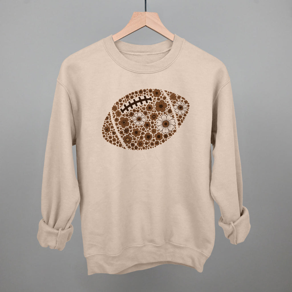 Floral Football Brown
