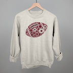 Floral Football Maroon