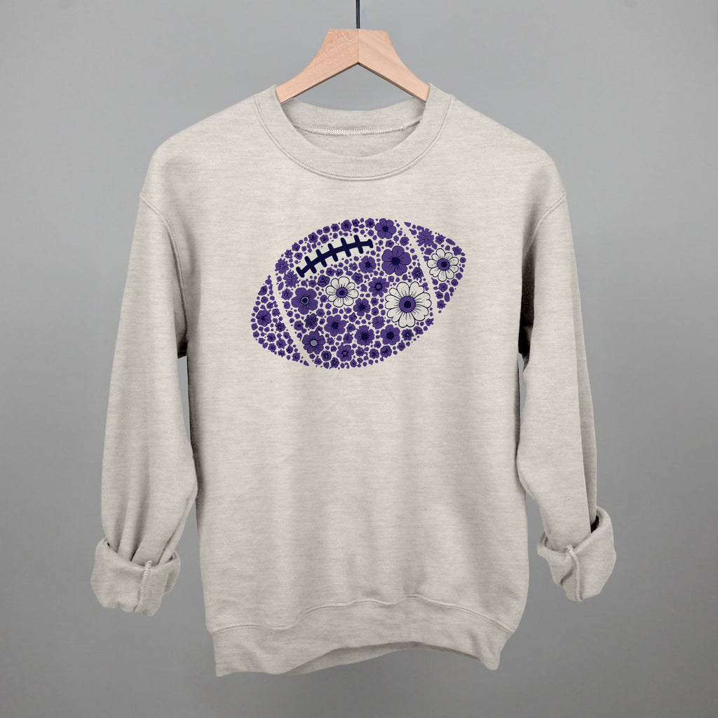 Floral Football Purple