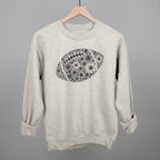 Floral Football Grey