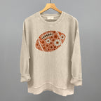 Floral Football Orange