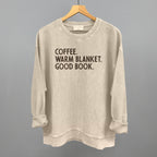Coffee Warm Blanket Good Book