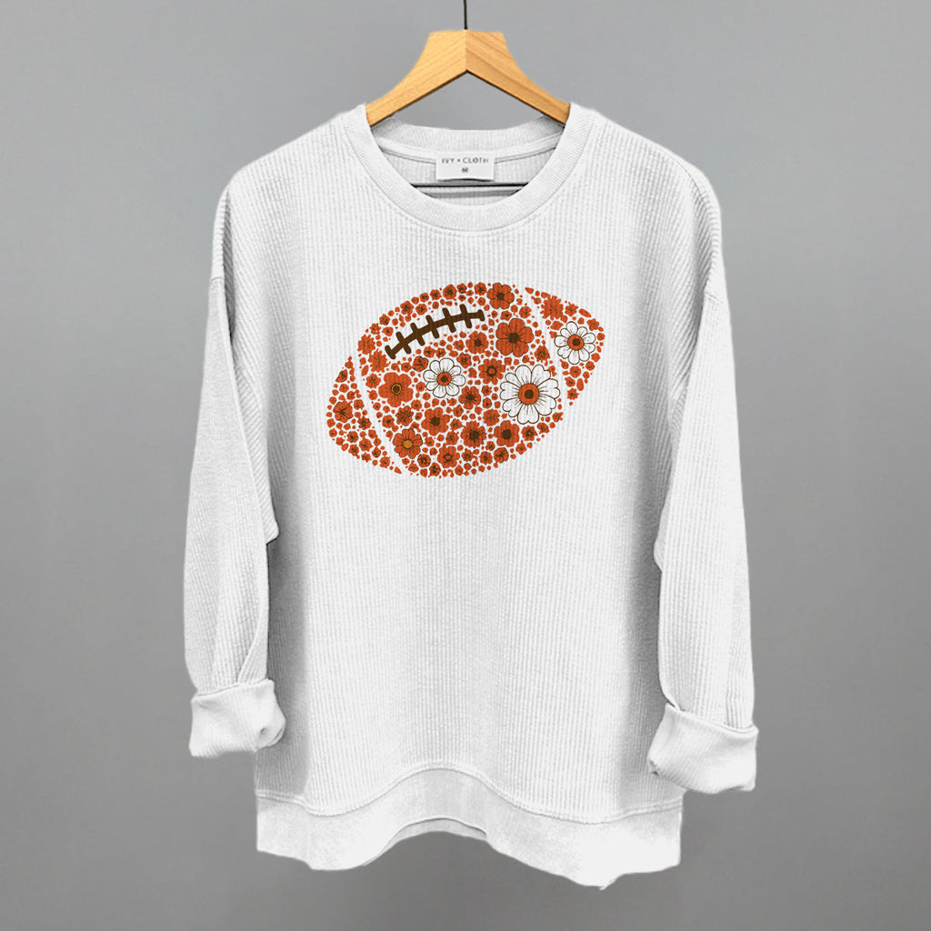 Floral Football Orange