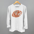 Floral Football Orange