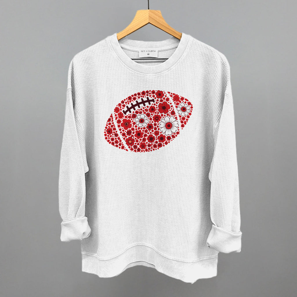 Floral Football Red