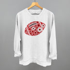 Floral Football Red