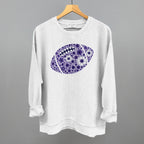 Floral Football Purple