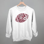 Floral Football Maroon