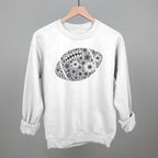 Floral Football Grey