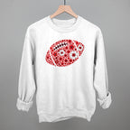 Floral Football Red
