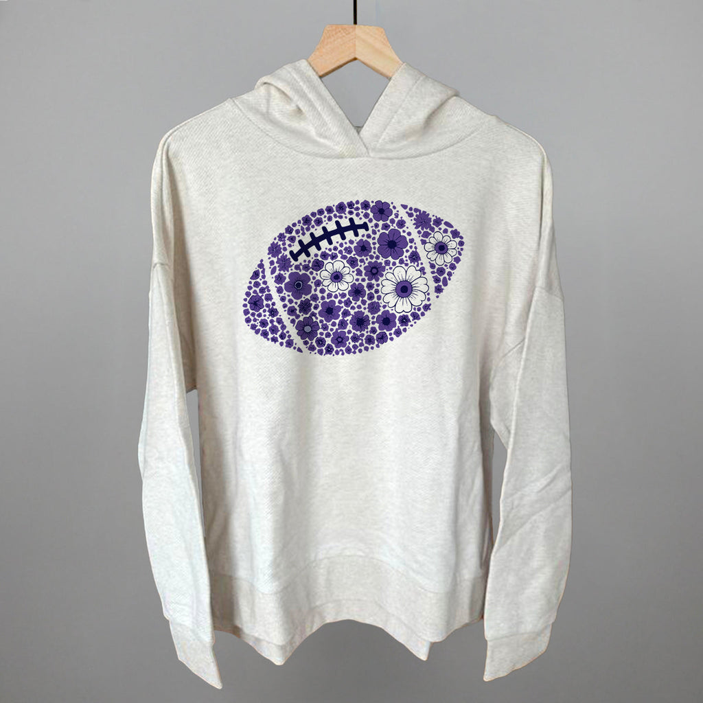 Floral Football Purple