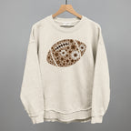 Floral Football Brown