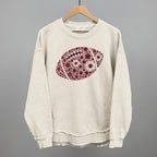 Floral Football Maroon