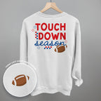 Touchdown Season Red And Blue (Back Print)