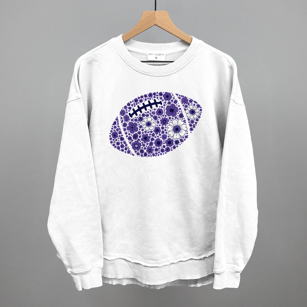 Floral Football Purple