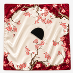 Spring Blossom 2-in-1 Satin Hair Wrap & Attached Hair Net