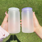16oz Blank Glass Can Jar plastic Colored lid Tumbler (Lids Only)