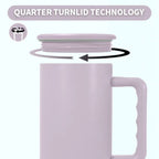 40oz Leak/Spill Proof lid sublimation Blank Tumbler with handle and stainless straw