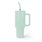 40oz Leak/Spill Proof lid sublimation Blank Tumbler with handle and stainless straw