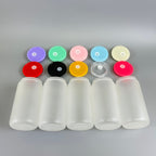 16oz Blank Sublimation Glass Can Jar with plastic Colored lid Tumbler (Clear or Frosted)