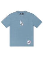 Pro Standard La Dodgers Wingspan Drop Shoulder Tee - Steel Blue