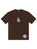 Pro Standard La Dodgers Wingspan Drop Shoulder Tee - Brown