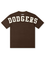 Pro Standard La Dodgers Wingspan Drop Shoulder Tee - Brown