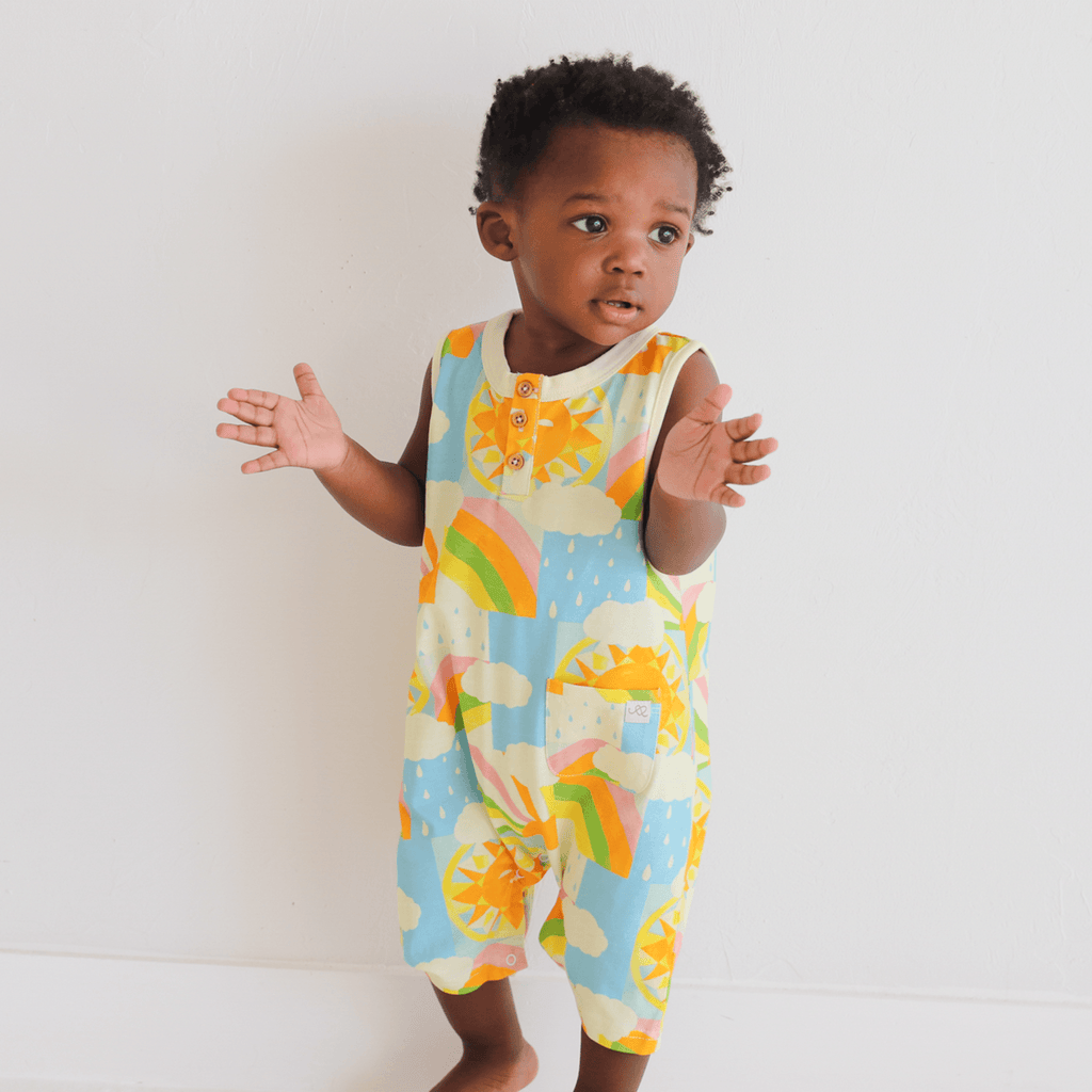 Cleo baby romper shorts | Sun