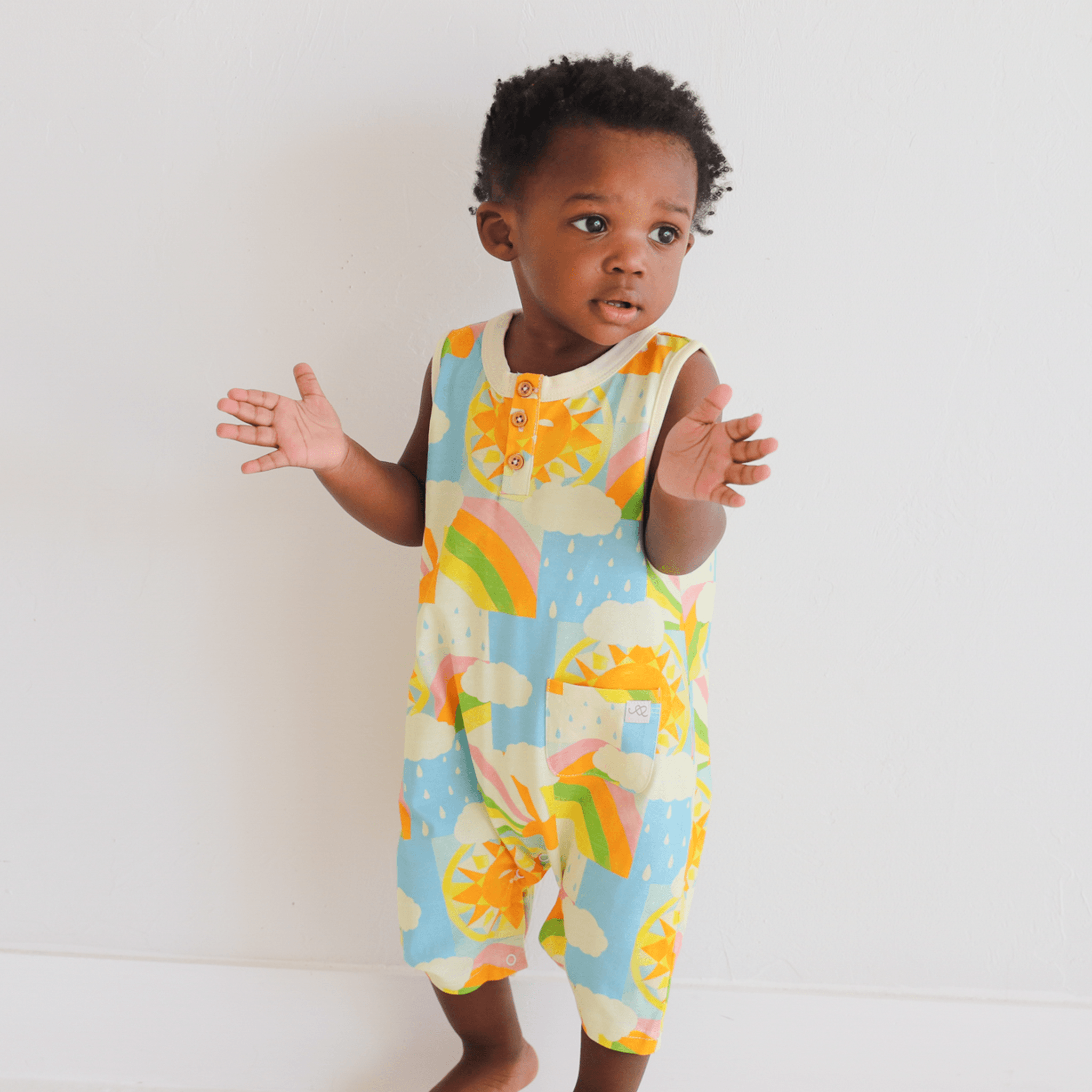Cleo baby romper shorts | Sun