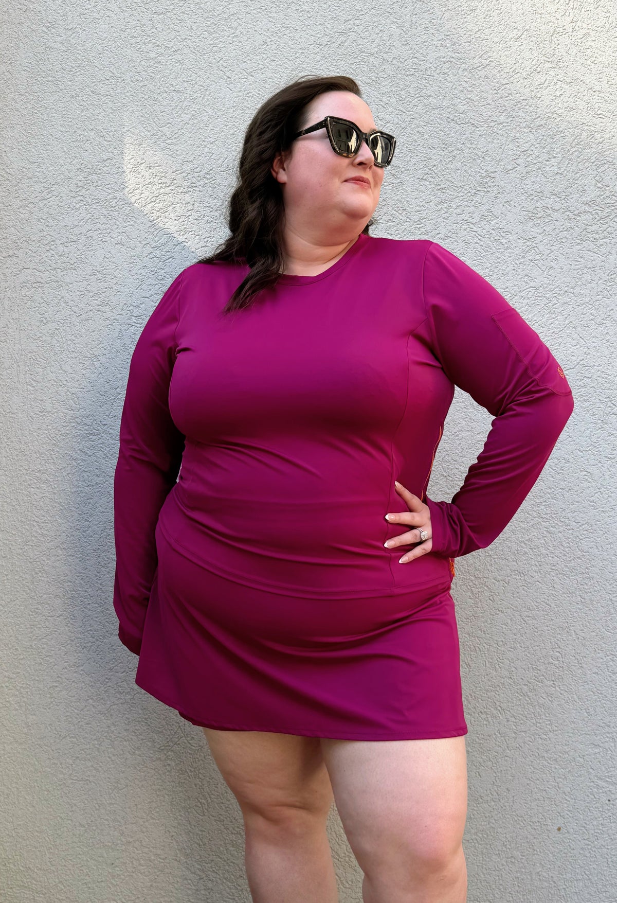 The Breezy Motion Skort | UPF 50+ High Rise Swim Skort with Shorts