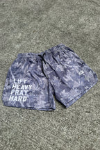 Men's Mesh Lifestyle Shorts | 5.5"- Lift Heavy Pray Hard Deadwood