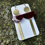Brass + Acrylic Statement Earrings