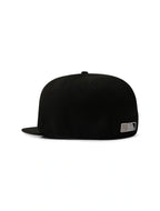 New Era 5950 Dodgers Side LA Metallic Script Hat - Black/Silver