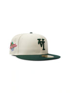 New Era 5950 Dodgers Upside Down LA World Series Hat - Chrome/Green