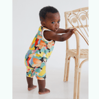 Cleo baby romper shorts | Whales