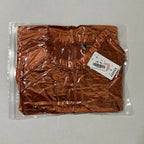 Women's Cold Shoulder Velvet Blouse - Rust Brown
