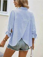 Stripe V-neck Top