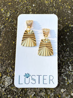 Brass Dangle Unique Statement Earrings