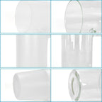 32oz or 40oz Personalized custom Sublimation Clear or Frost Glass Tumbler, Mug, Cup with Handle