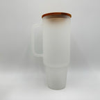 12 Pack 32oz or 40oz Blank Sublimation Clear or Frost Glass Tumbler with Handle
