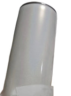 20oz Straight Skinny Blank White Stainless Glitter Tumbler Sparkle Bling Sublimation Tumbler W/Straw & lid