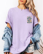 In The waiting God Is working Christian Comfort Colors Garment Dyed T Shirt