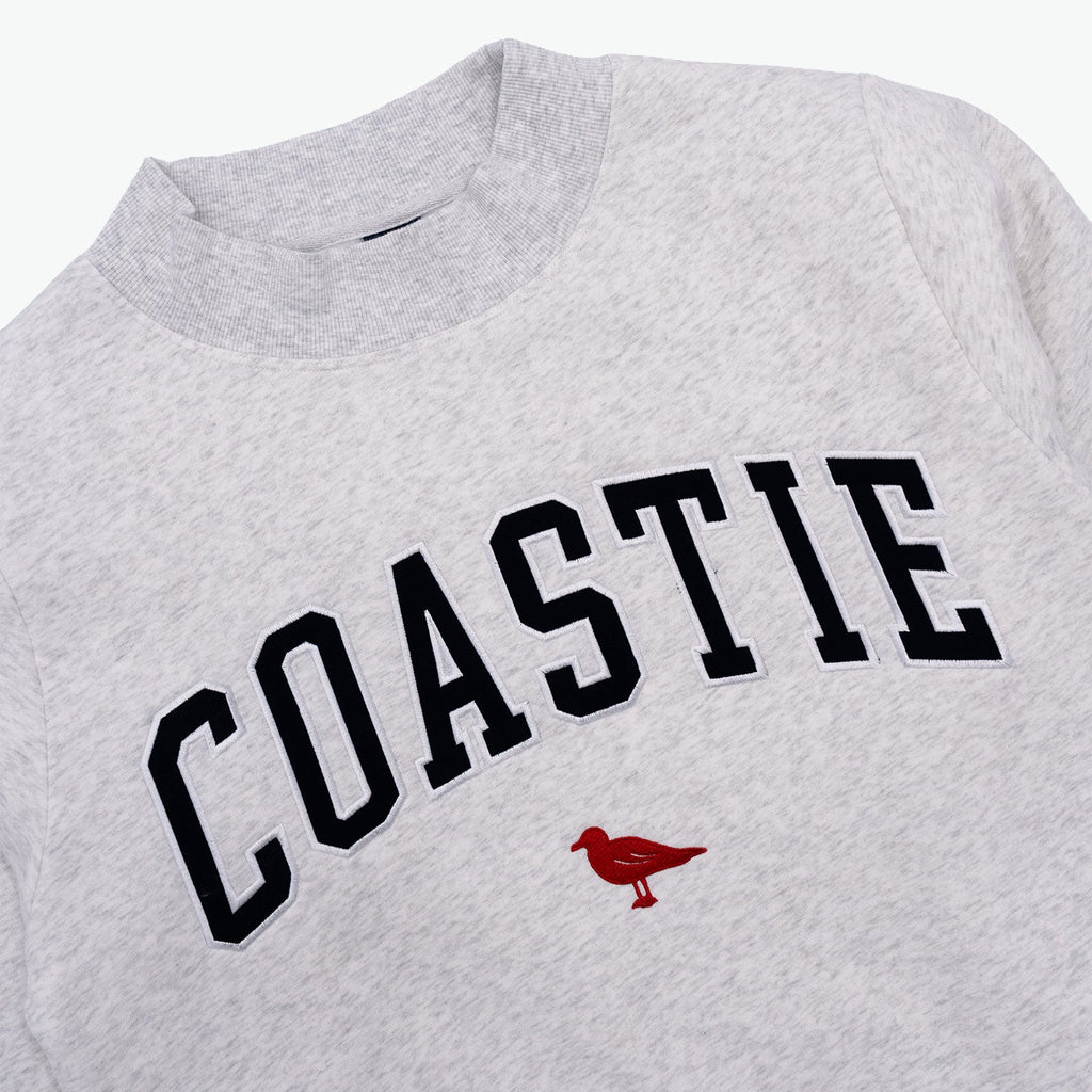 Coastie Embroidered Mockneck Sweatshirt