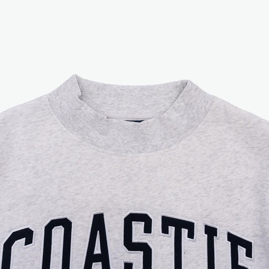 Coastie Embroidered Mockneck Sweatshirt