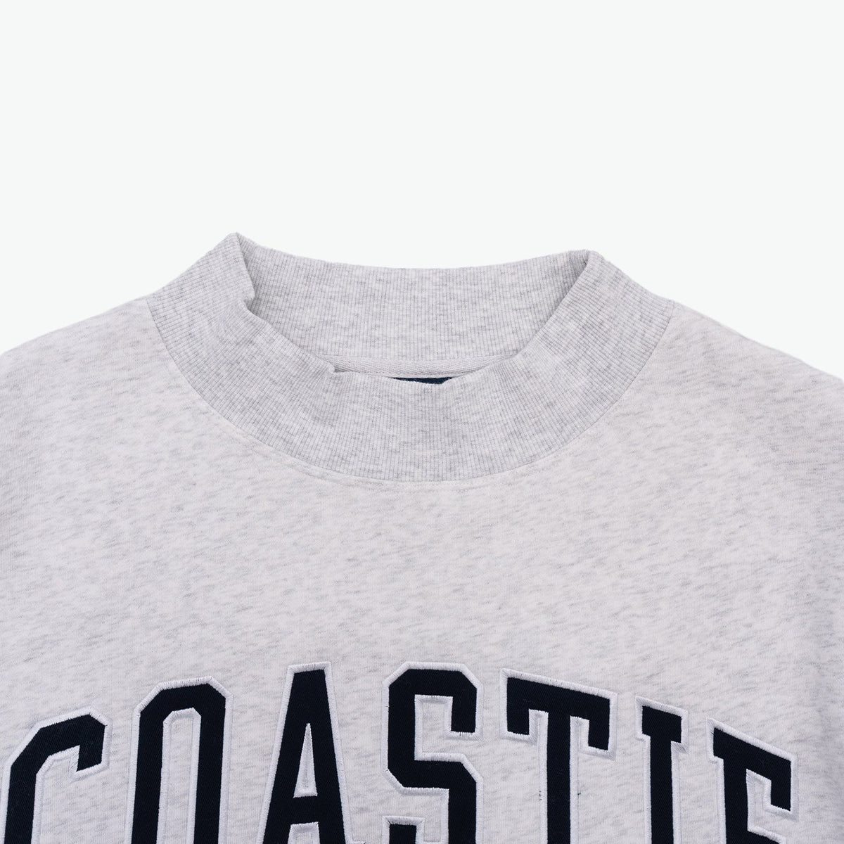Coastie Embroidered Mockneck Sweatshirt