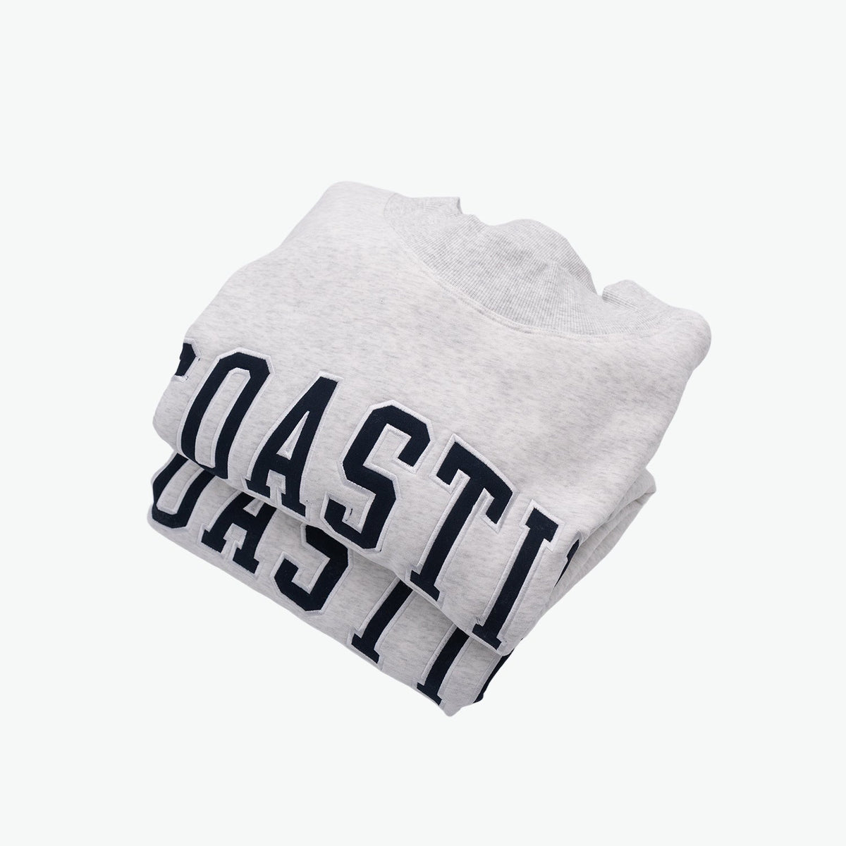Coastie Embroidered Mockneck Sweatshirt