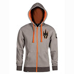 Overwatch Ultimate Reinhardt Light grey Zip-Up Hoodie  X-Small