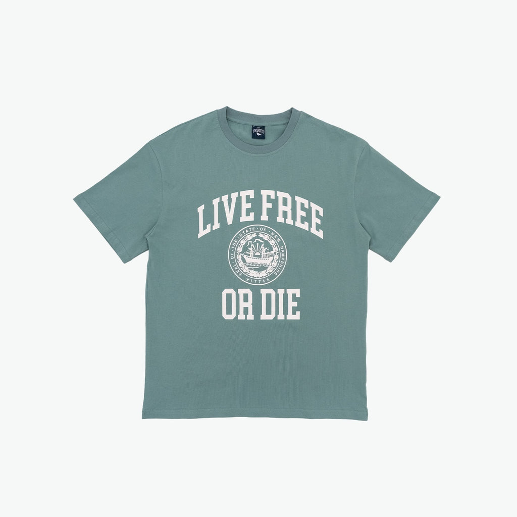 Live Free or Die T-Shirt - Sea Glass Green
