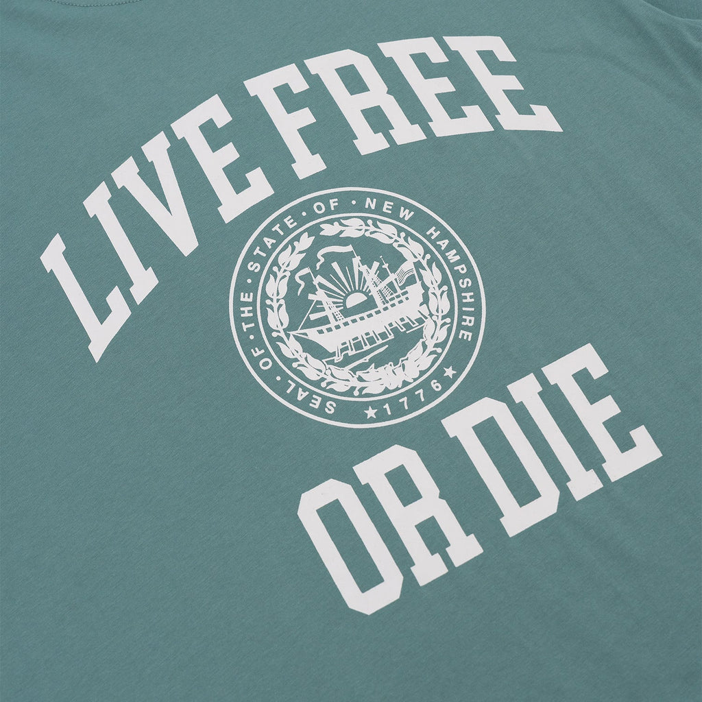 Live Free or Die T-Shirt - Sea Glass Green