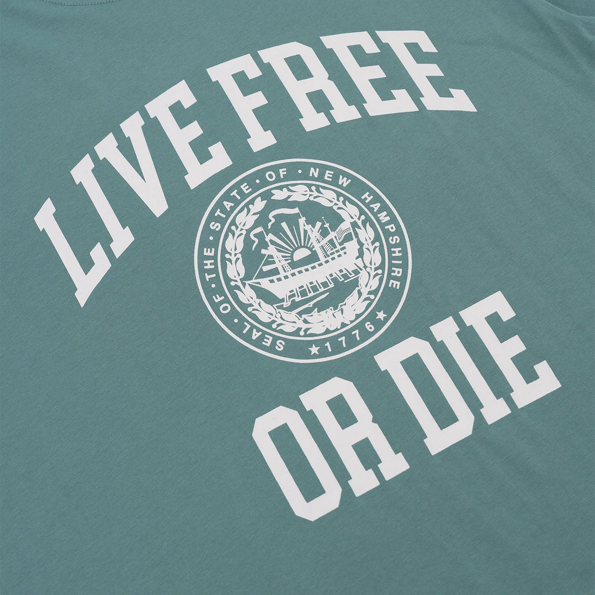 Live Free or Die T-Shirt - Sea Glass Green
